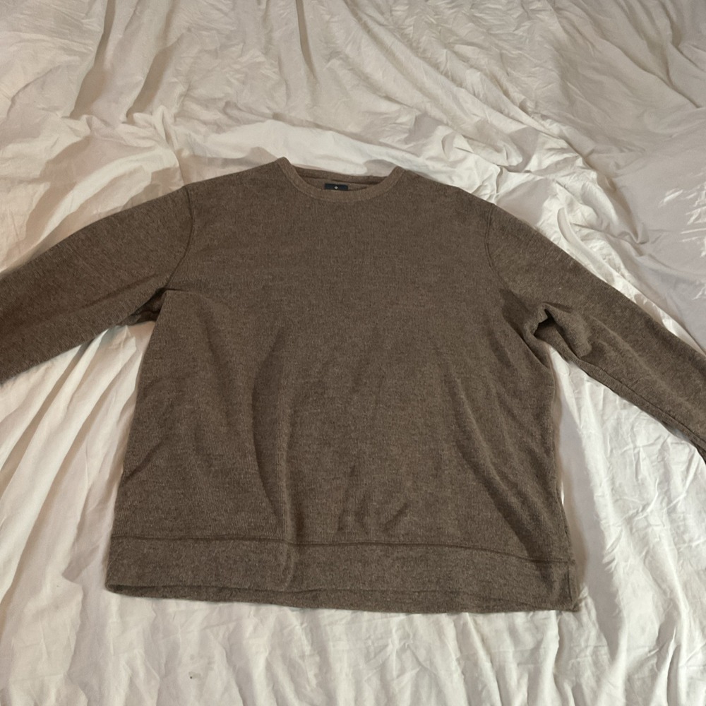 Member's Mark‎ Brown Crewneck Cotton Pullover Knit Sweater XL